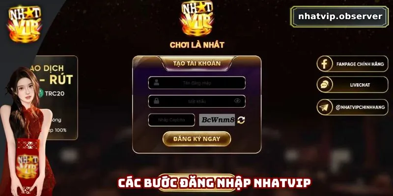 Đăng Nhập Nhatvip - Tham Gia Cá Cược Dễ Dàng Và Nhanh Chóng 2 Các bước đăng nhập dễ dàng vào hệ thống Nhatvip