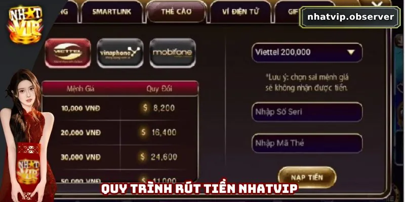 Rút Tiền Nhatvip - Nâng Cao Trải Nghiệm Giao Dịch Tại Hệ Thống 2 Quy trình tham gia thực hiện rút tiền tại Nhatvip