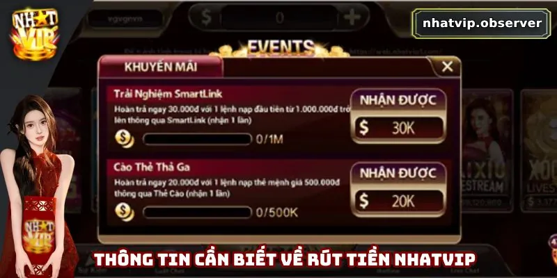 Rút Tiền Nhatvip - Nâng Cao Trải Nghiệm Giao Dịch Tại Hệ Thống 3 Vài thông tin người chơi cần biết về rút tiền Nhatvip